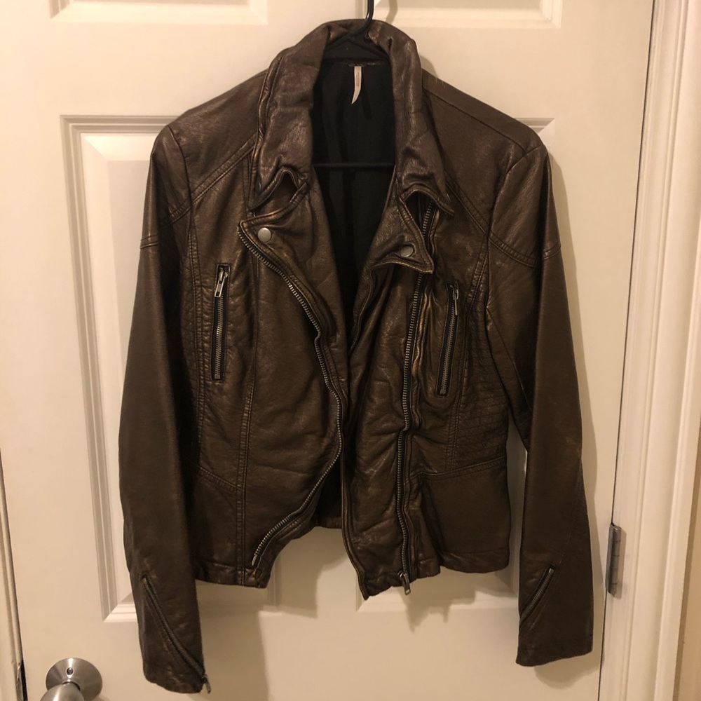 Free People Leather Jacket